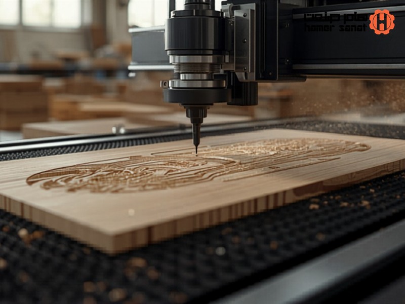 کاربرد پمپ وکیوم در دستگاه CNC چوب